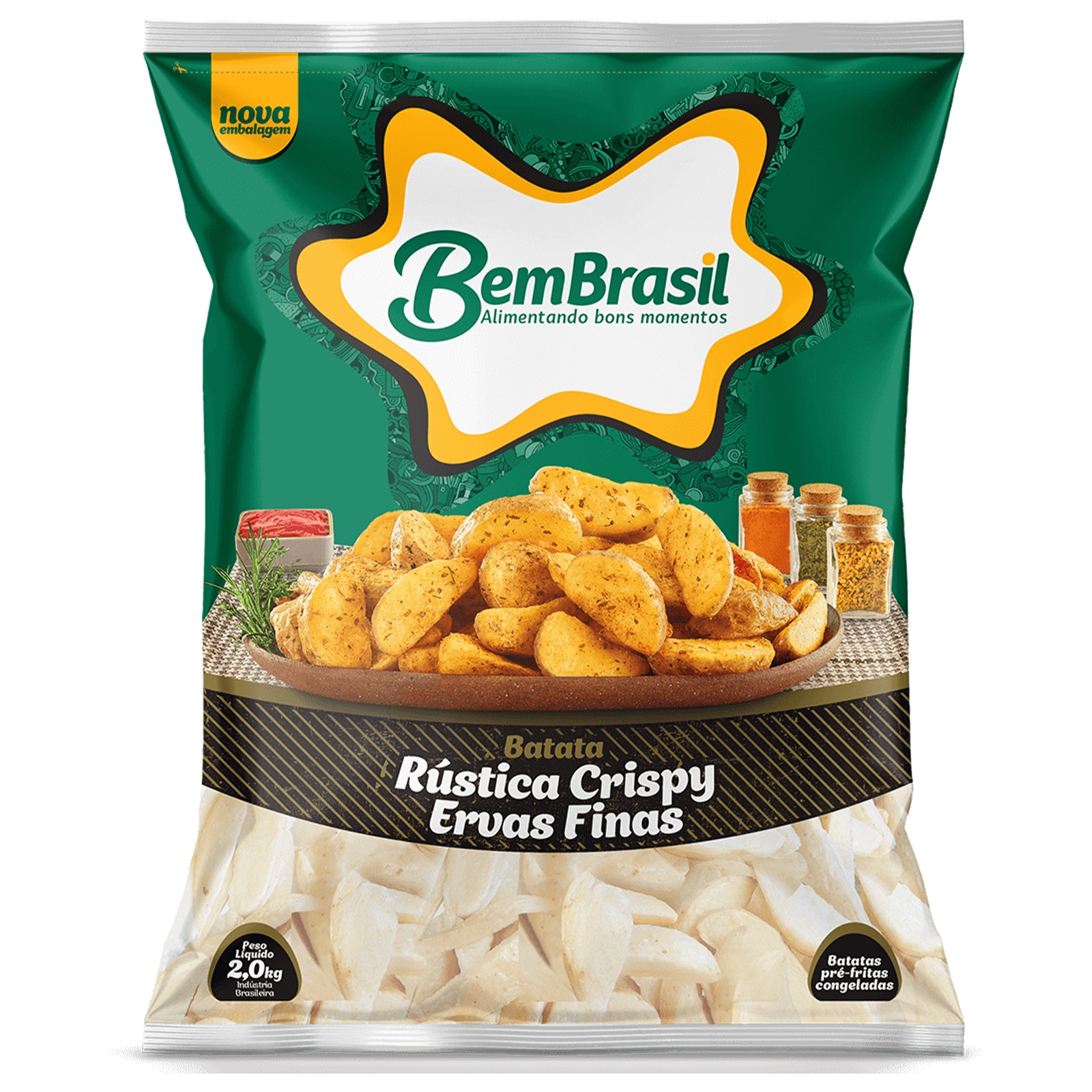 Batata Rústica com Ervas Finas 2kg